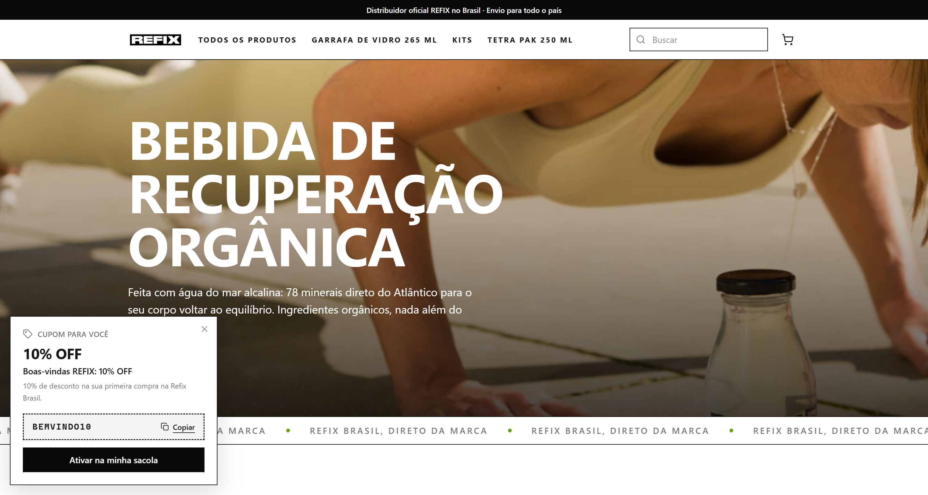 Vitrine de uma loja publicada na 99store